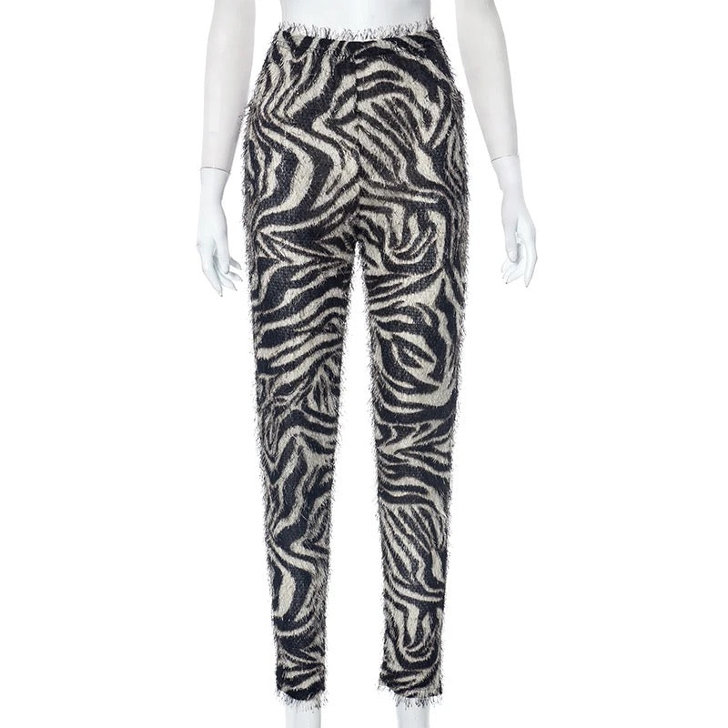 Zebra Stretchy Leggings
