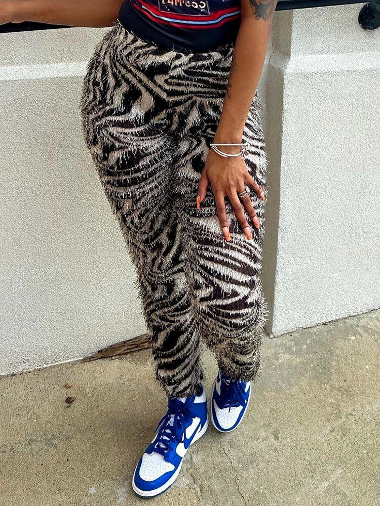 Zebra Stretchy Leggings